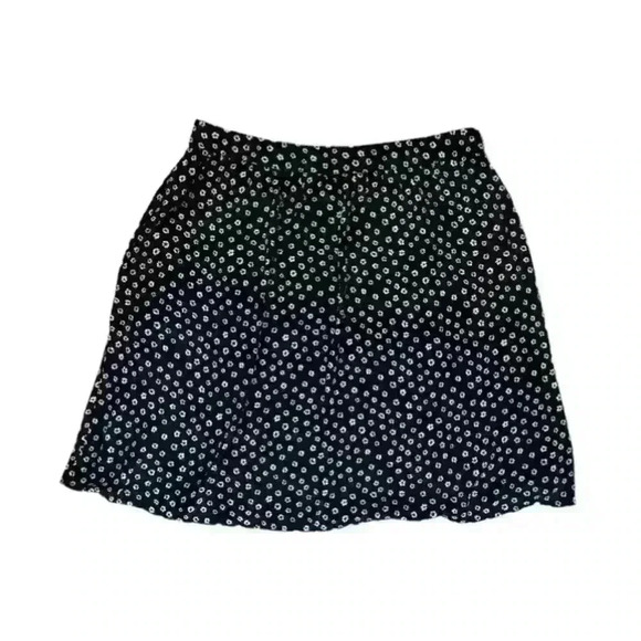 J. CREW Floral Skirt Size 12 Navy/White - Picture 1 of 4
